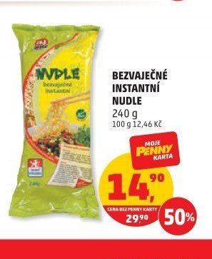 Bezvařečné instantní nudle