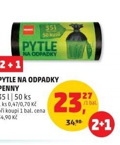 PYTLE NA ODPADKY PENNY 35 l | 50 ks