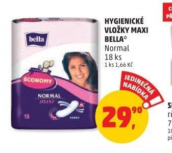 HYGIENICKÉ VLOŽKY MAXI BELLA Normal 18 ks