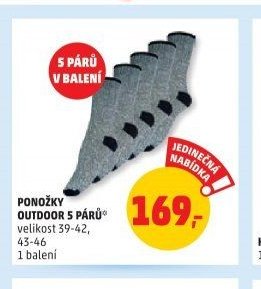Ponožky outdoor 5 párů