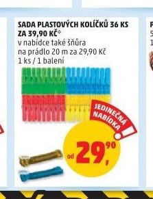 SADA PLASTOVÝCH KOLÍČKŮ 36 KS