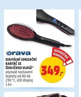 Orava digitální ionizační kartáč se žehličkou vlasů