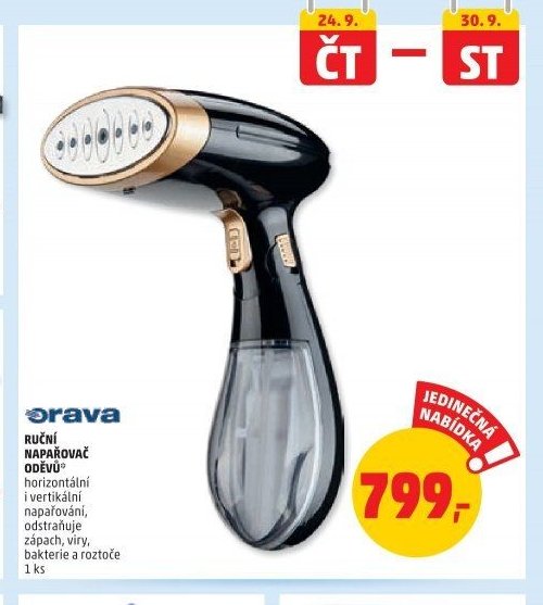 Orava ruční napařovač oděvů