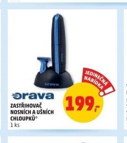 Orava zastřihovač nosních a ušních chloupků