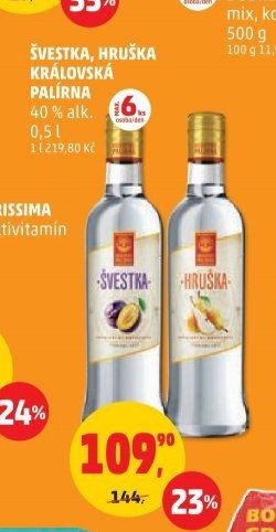 Švestka, Hruška Královská palírna 0,5l