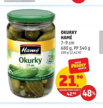 Okurky Hamé 680g