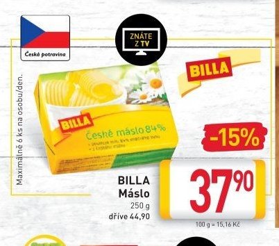 BILLA Máslo