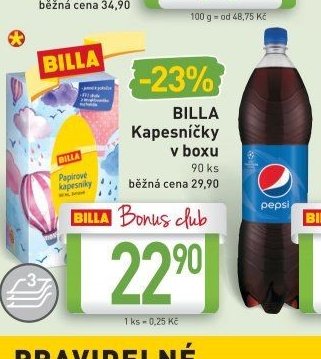 BILLA Kapesníčky v boxu
