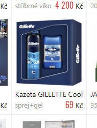 Kazeta GILLETTE Cool sprej+gel
