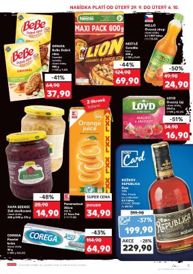 akční leták Kaufland 29.9.2020-6.10.2020