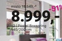 Postel Boxspring 140/200 cm
