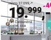 Čalouněná postel, cca 180/200 cm