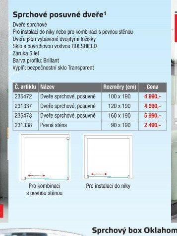 Sprchové posuvné dveře - UNI HOBBY akcniletaky.com