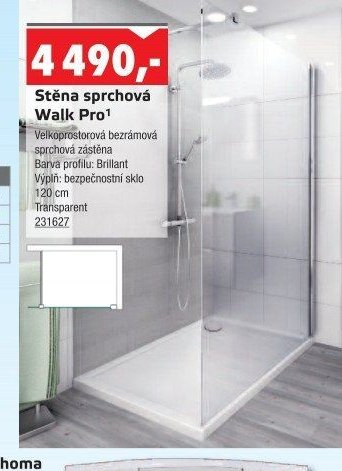 Stěna sprchová Walk Pro - UNI HOBBY akcniletaky.com