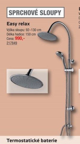 Sprchový sloup Easy relax - UNI HOBBY akcniletaky.com