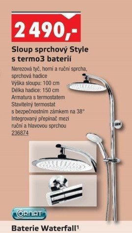 Sloup sprchový Style s termo3 baterií - UNI HOBBY akcniletaky.com