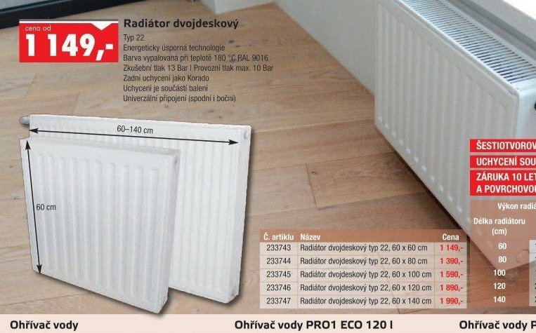 Radiátor dvojdeskový - UNI HOBBY akcniletaky.com