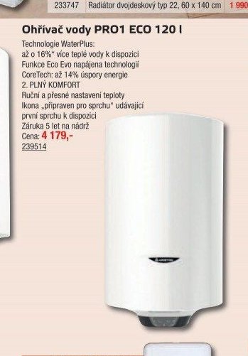 Ohřívač vody PRO1 ECO 120 l - UNI HOBBY akcniletaky.com