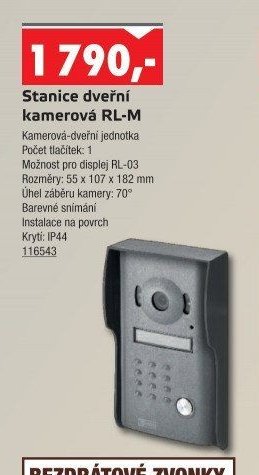 Stanice dveřní kamerová RL-M - UNI HOBBY akcniletaky.com