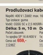 Prodlužovací kabel 5 m - UNI HOBBY akcniletaky.com