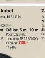 Prodlužovací kabel 10 m - UNI HOBBY akcniletaky.com