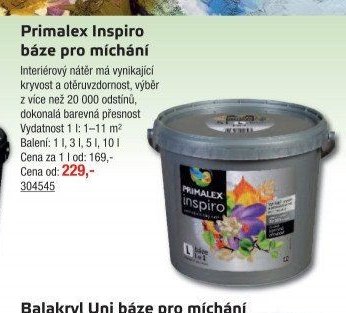 Primalex Inspiro báze pro míchání - UNI HOBBY akcniletaky.com