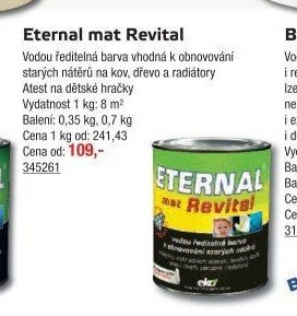 Eternal mat Revital - UNI HOBBY akcniletaky.com