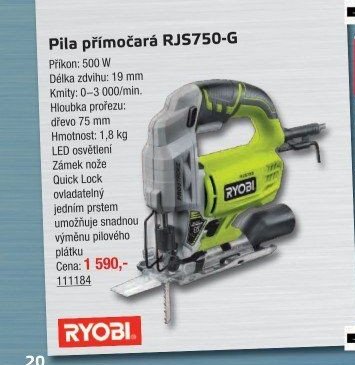 Pila přímočará RJS750-G - UNI HOBBY akcniletaky.com