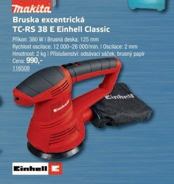 Bruska excentrická TC-RS 38 E Einhell Classic - UNI HOBBY akcniletaky.com