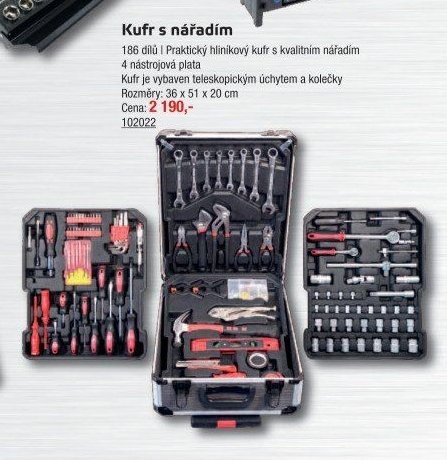 Kufr s nářadím 186 dílů - UNI HOBBY akcniletaky.com