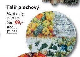 Talíř plechový - UNI HOBBY akcniletaky.com
