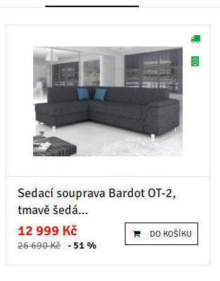 Sedací souprava Bardot OT-2, tmavě šedá... - ASKO akcniletaky.com