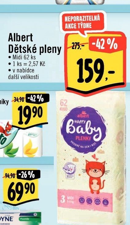 Albert Dětské pleny