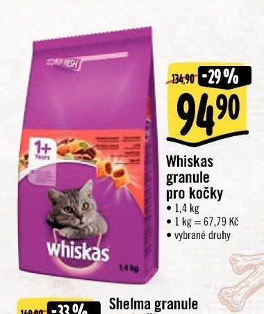 Whiskas granule pro kočky