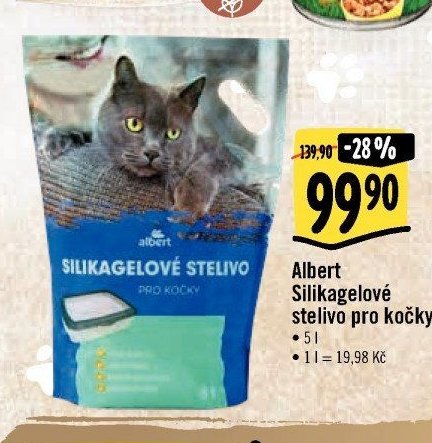 Albert Silikagelové stelivo pro kočky