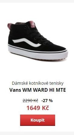 Dámské kotníkové tenisky Vans WM WARD HI MTE