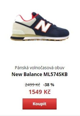 Pánská volnočasová obuv New Balance ML574SKB