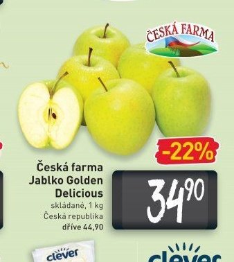Česká farma Jablko Golden Delicious