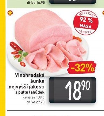 Vinohradská šunka nejvyšší jakosti