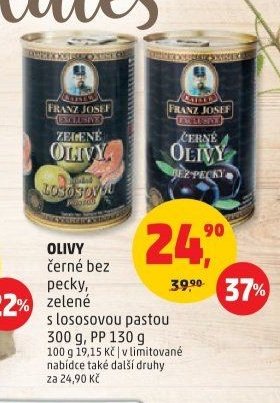 OLIVY černé bez pecky, zelené s lososovou pastou 300 g