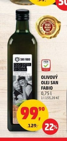 OLIVOVÝ OLEJ SAN FABIO 0,75 l