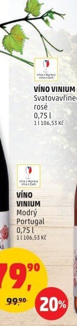 VÍNO VINIUM Svatovavřinecké rosé