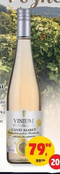 VÍNO BÍLÉ CUVÉE VINIUM Rulandské modré, Frankovka