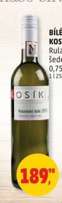 Bílé víno Kosík Rulandské šedé