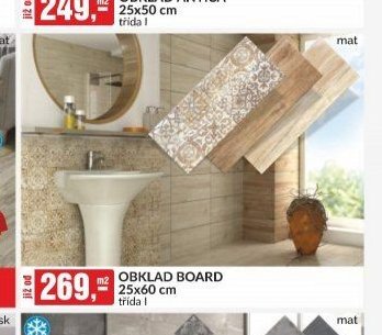 OBKLAD BOARD 25x60 cm třída I - bauMax akcniletaky.com