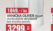 VANIČKA OLIVER 80 cm čtvrtkruhová, akrylátová bez krycího panelu - bauMax akcniletaky.com