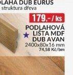 PODLAHOVÁ LIŠTA MDF DUB AVAN - bauMax akcniletaky.com