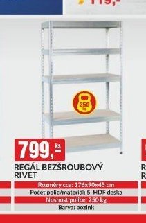 REGÁL BEZŠROUBOVÝ RIVET - bauMax akcniletaky.com