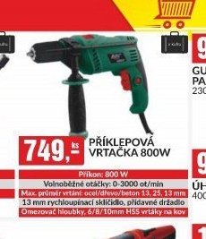 PŘÍKLEPOVÁ VRTAČKA 800W - bauMax akcniletaky.com