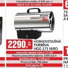 HORKOVZDUŠNÁ TURBÍNA HGG 171 NIRO - bauMax akcniletaky.com